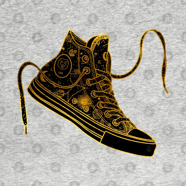 Leo high tops - Gold by MickeyEdwards